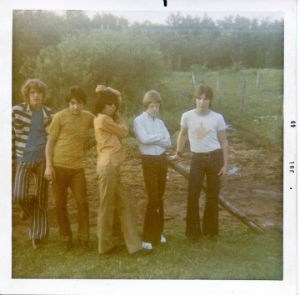 1970's (L to R) Scott Frost, Richie Schultz, Question Mark, Al Wotton, Tony Alvarez