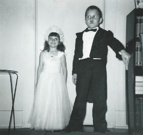 Andrea and Cub Halloween 1957