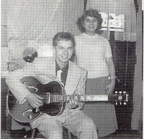 Dennis Coffey with sister Pat and his first electric guitar